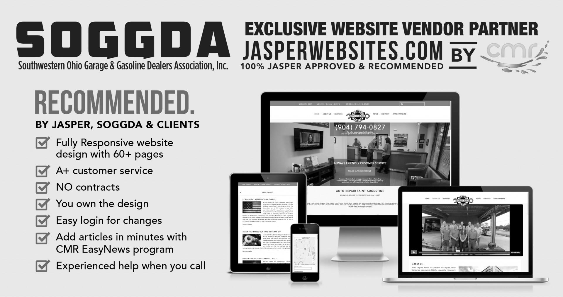 CMR Chosen as EXCLUSIVE Web Vendor Partner for SOGGDA